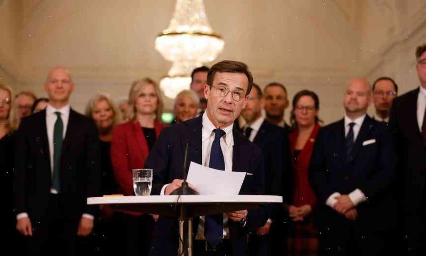 Prime Minister Stefan Lofven announces new centre-right coalition